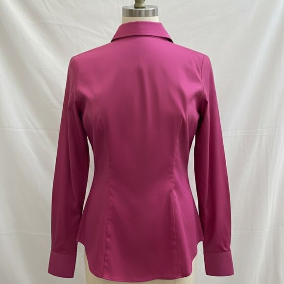Coldwater Creek Magenta Button-Up Shirt XL Princess Seam - Picture 4 of 12